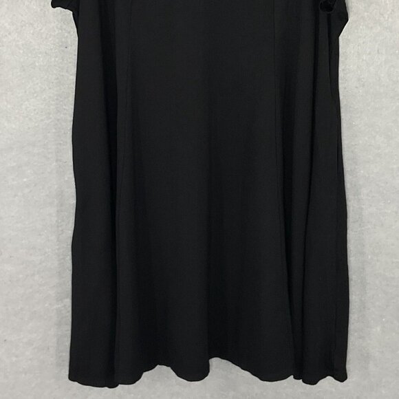 Torrid Dress Women Plus Sz 4 Black Pullover Short Sleeve‎ Stretch Relaxed Casual - Picture 5 of 13